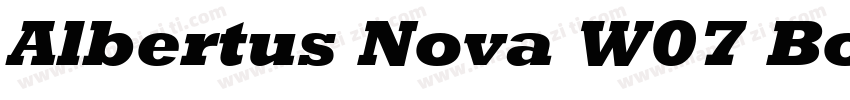Albertus Nova W07 Bold字体转换
